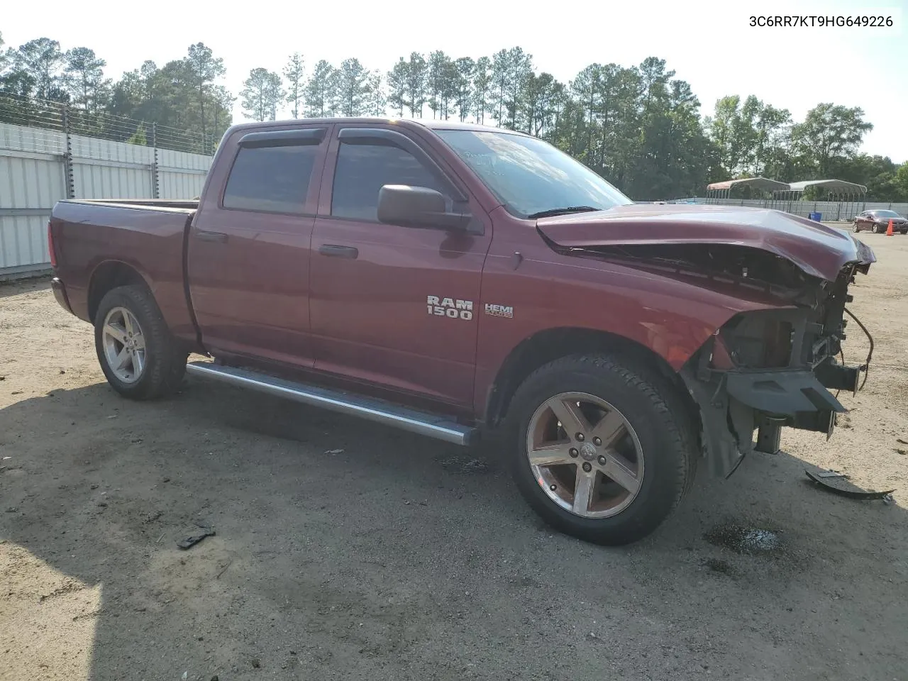 2017 Ram 1500 St VIN: 3C6RR7KT9HG649226 Lot: 60437394