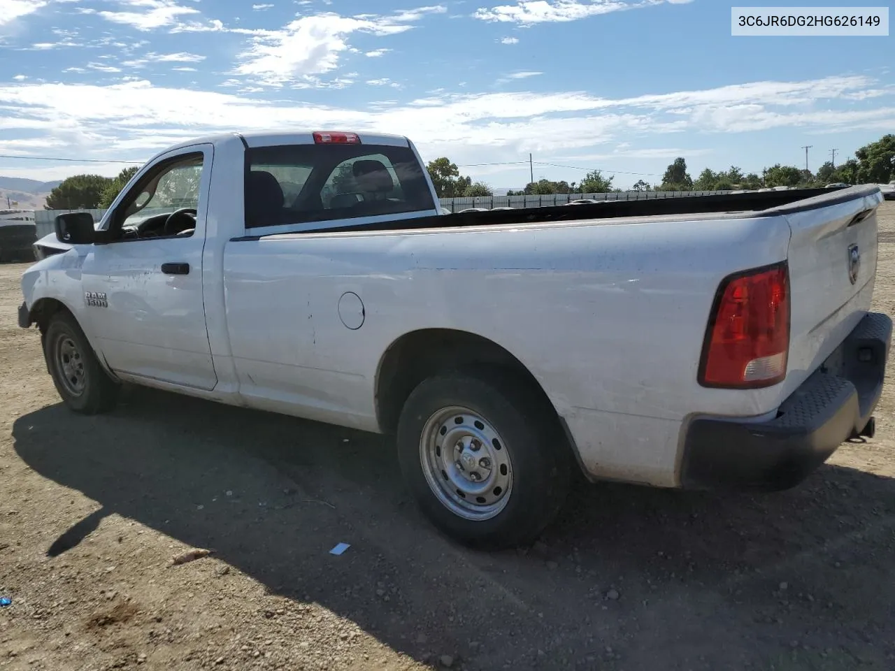 2017 Ram 1500 St VIN: 3C6JR6DG2HG626149 Lot: 60708684