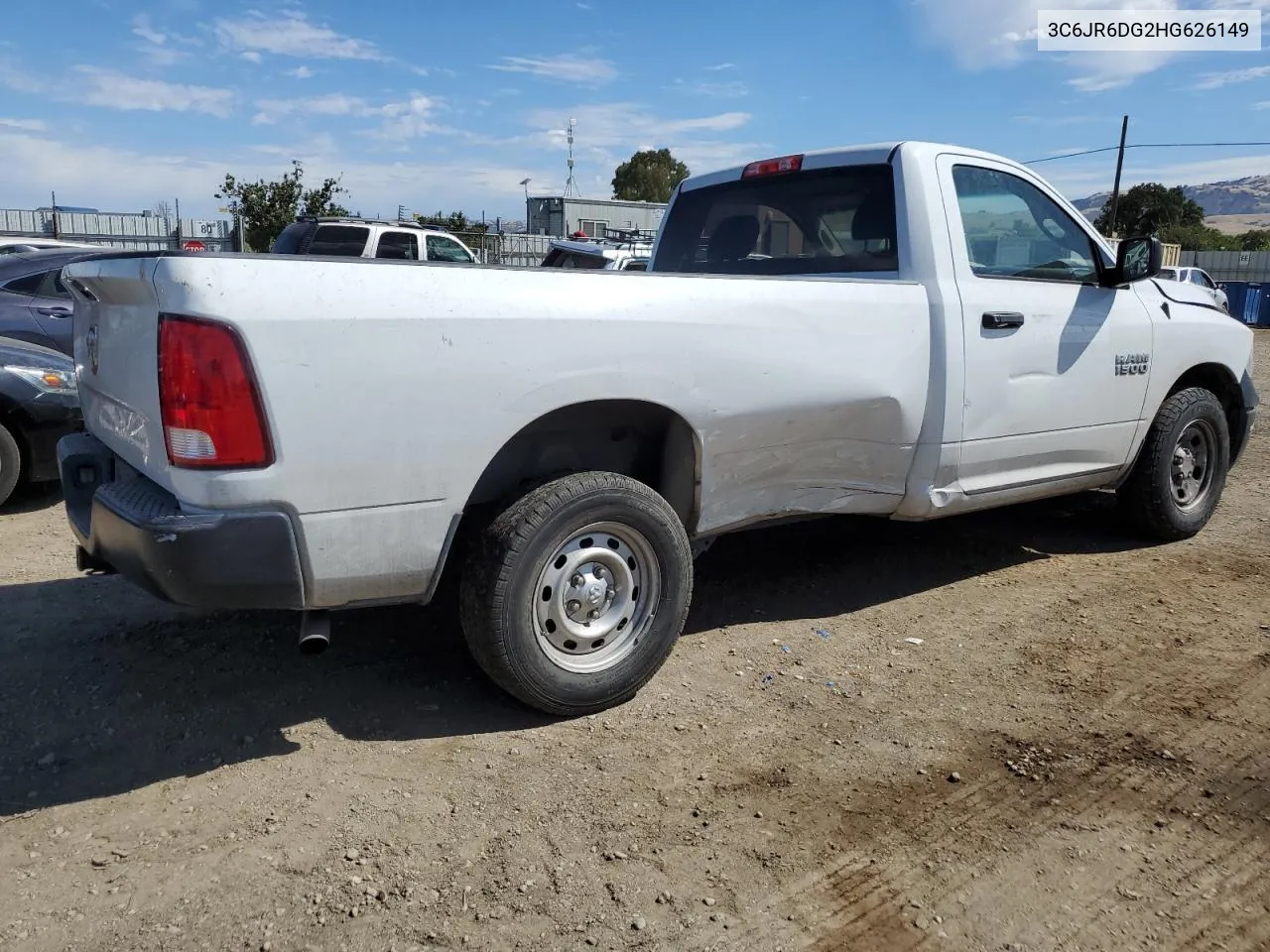 2017 Ram 1500 St VIN: 3C6JR6DG2HG626149 Lot: 60708684