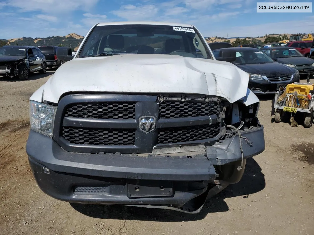 2017 Ram 1500 St VIN: 3C6JR6DG2HG626149 Lot: 60708684