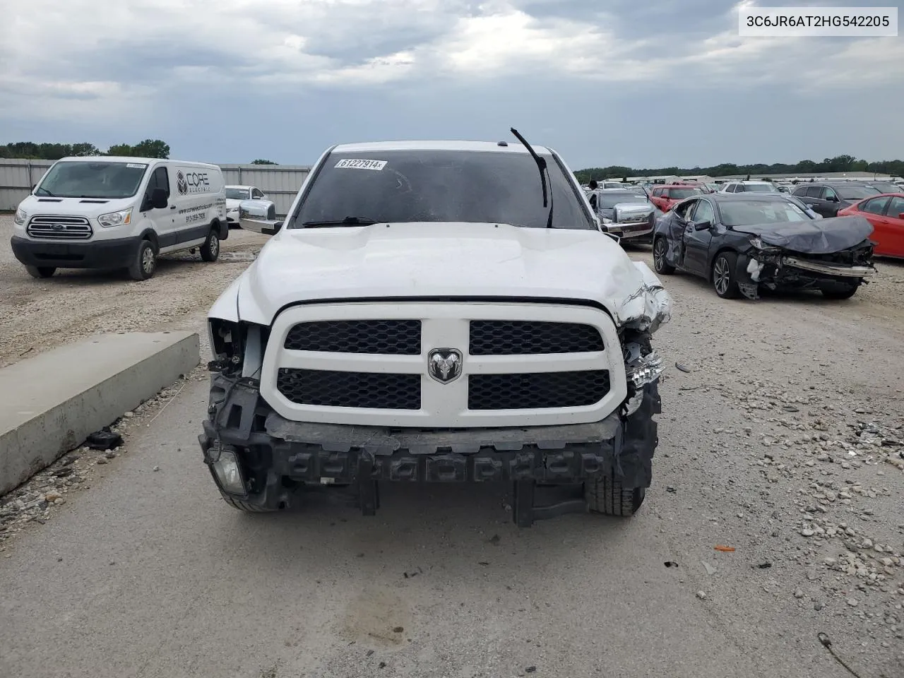 2017 Ram 1500 St VIN: 3C6JR6AT2HG542205 Lot: 61227914