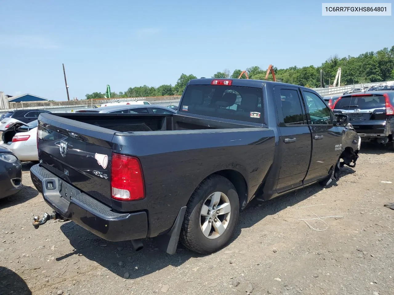 2017 Ram 1500 St VIN: 1C6RR7FGXHS864801 Lot: 62508054