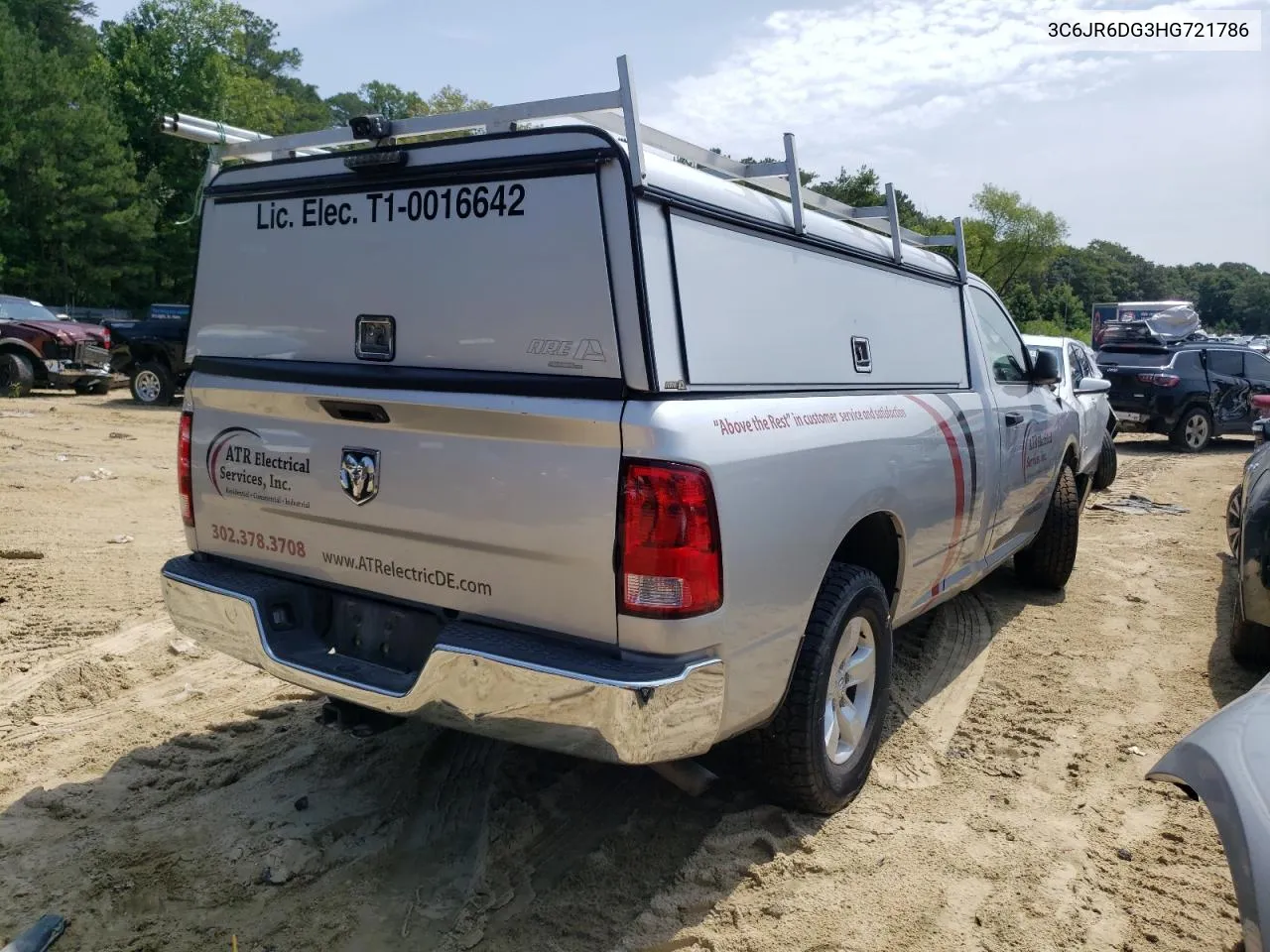 2017 Ram 1500 St VIN: 3C6JR6DG3HG721786 Lot: 63383054