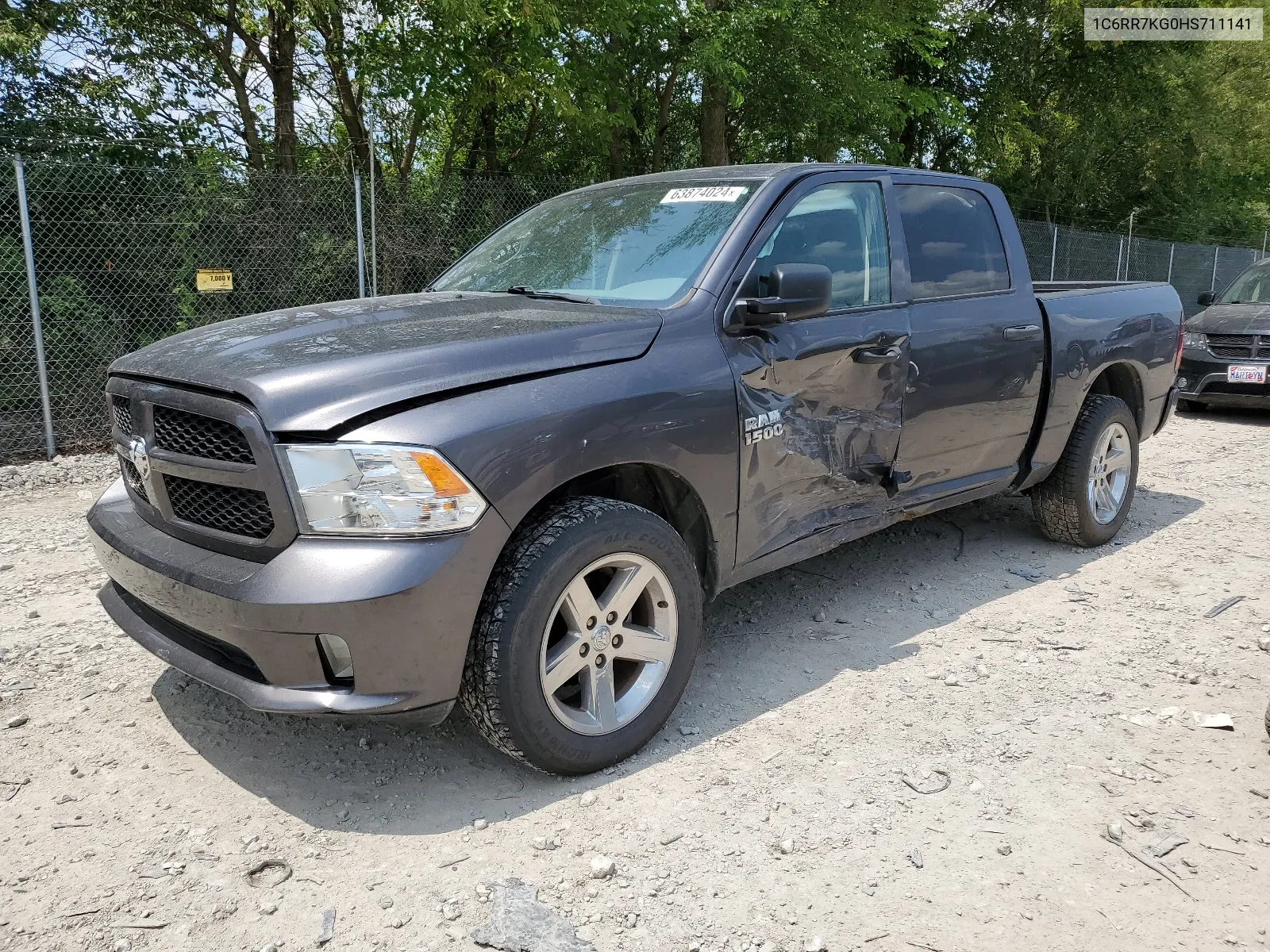 2017 Ram 1500 St VIN: 1C6RR7KG0HS711141 Lot: 63874024