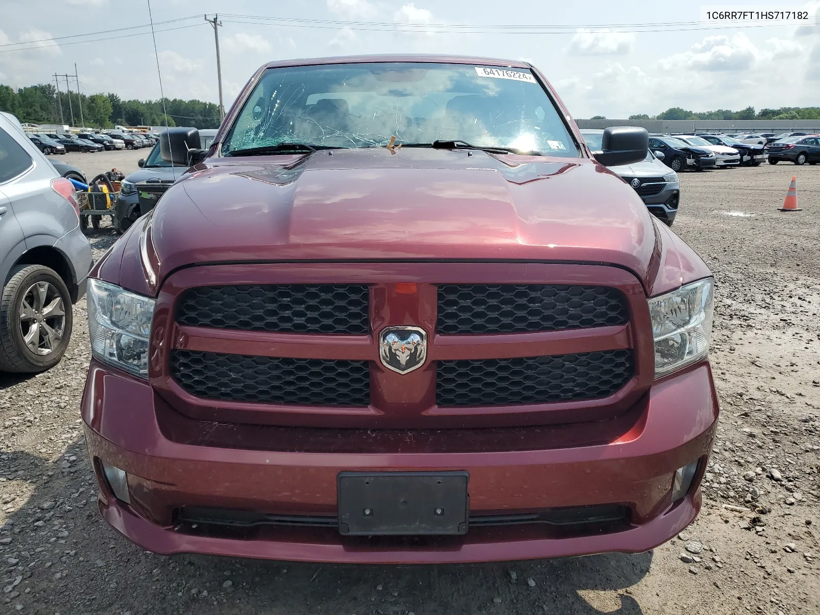 2017 Ram 1500 St VIN: 1C6RR7FT1HS717182 Lot: 64176224