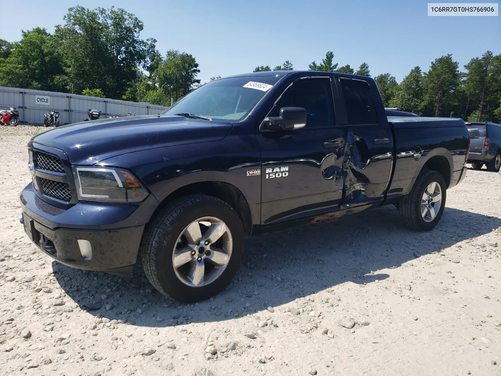 2017 Ram 1500 Slt VIN: 1C6RR7GT0HS766906 Lot: 64968824