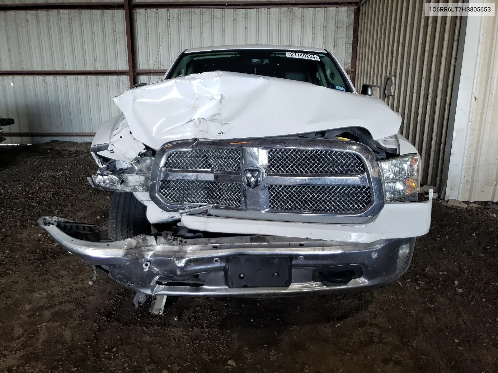 2017 Ram 1500 Slt VIN: 1C6RR6LT7HS805653 Lot: 67149254