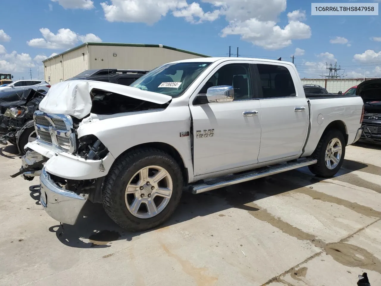 2017 Ram 1500 Slt VIN: 1C6RR6LT8HS847958 Lot: 67189254