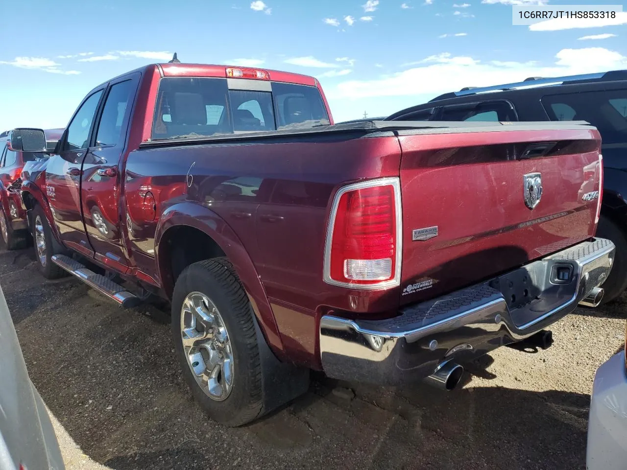 2017 Ram 1500 Laramie VIN: 1C6RR7JT1HS853318 Lot: 67539624