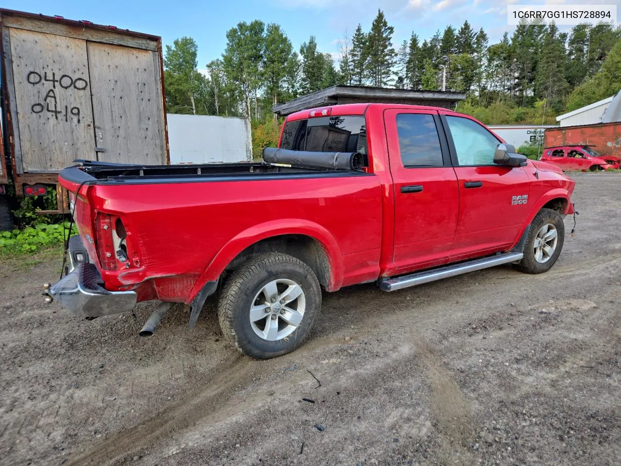 2017 Ram 1500 Slt VIN: 1C6RR7GG1HS728894 Lot: 67905604