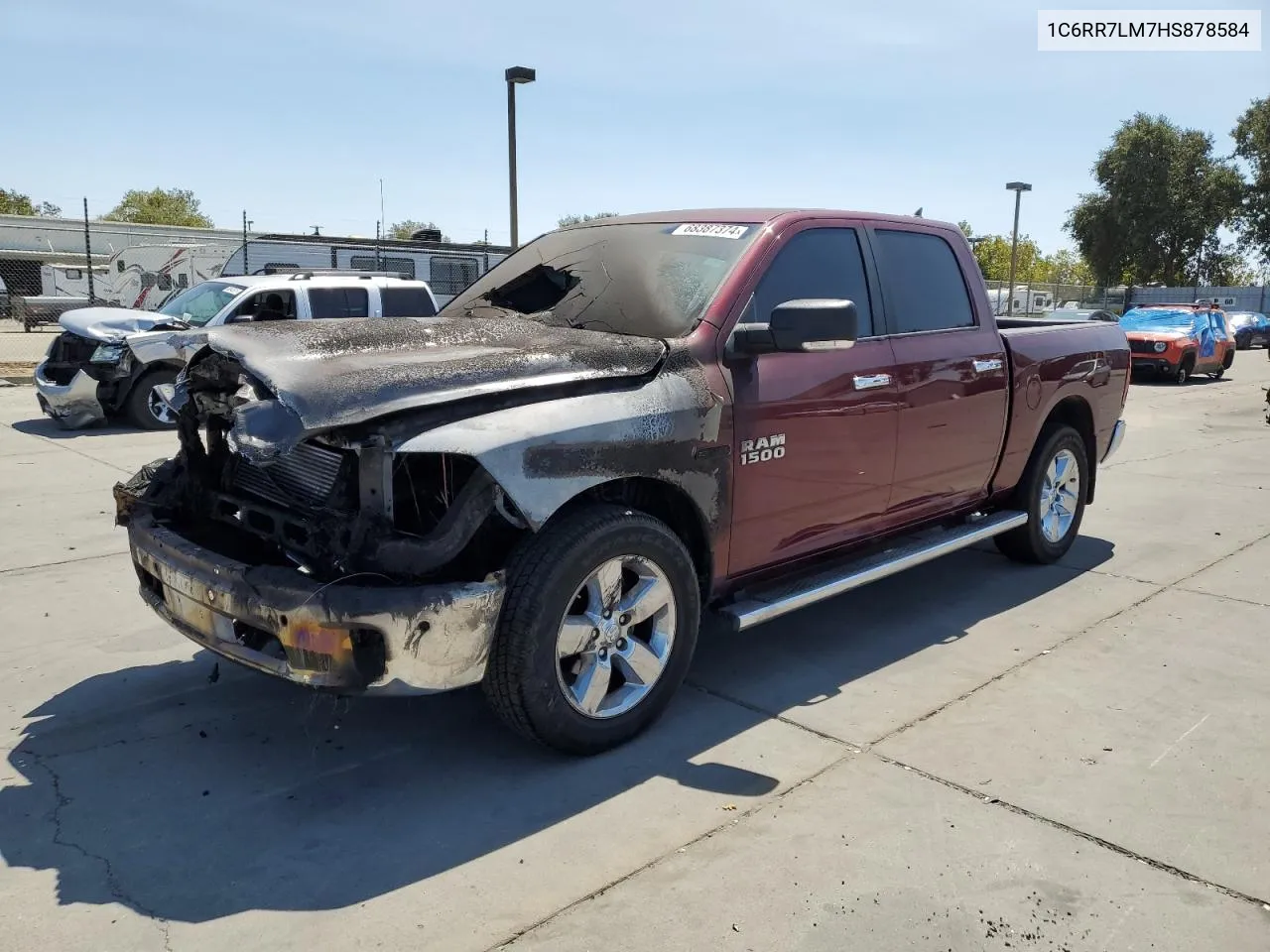 2017 Ram 1500 Slt VIN: 1C6RR7LM7HS878584 Lot: 68387374