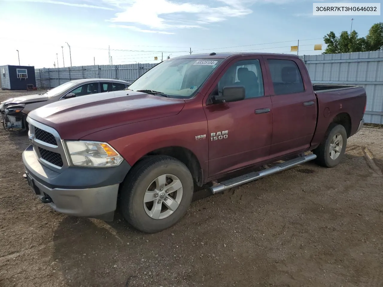 2017 Ram 1500 St VIN: 3C6RR7KT3HG646032 Lot: 68525104