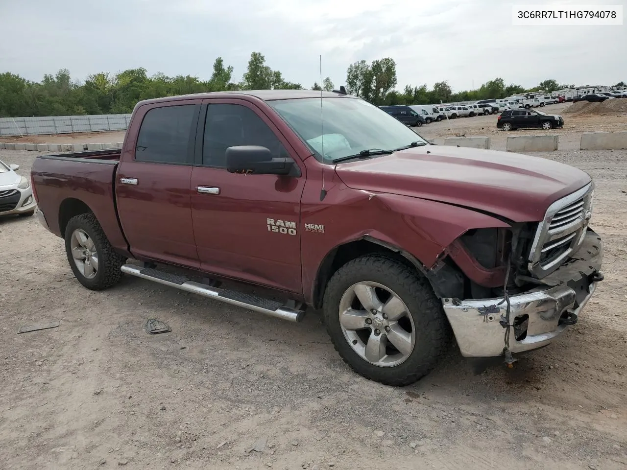 2017 Ram 1500 Slt VIN: 3C6RR7LT1HG794078 Lot: 69566854