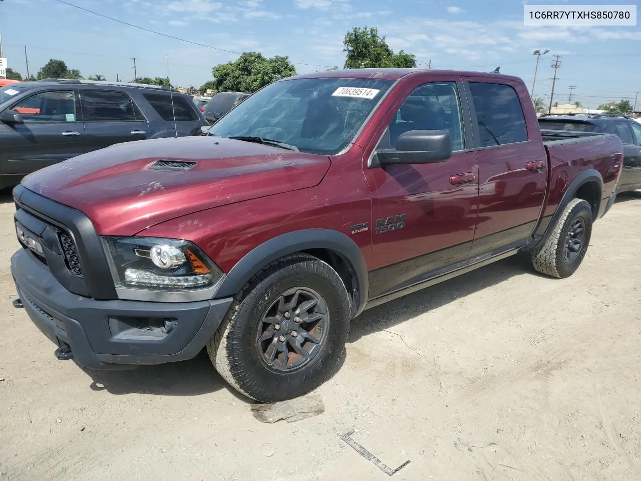 2017 Ram 1500 Rebel VIN: 1C6RR7YTXHS850780 Lot: 70639514