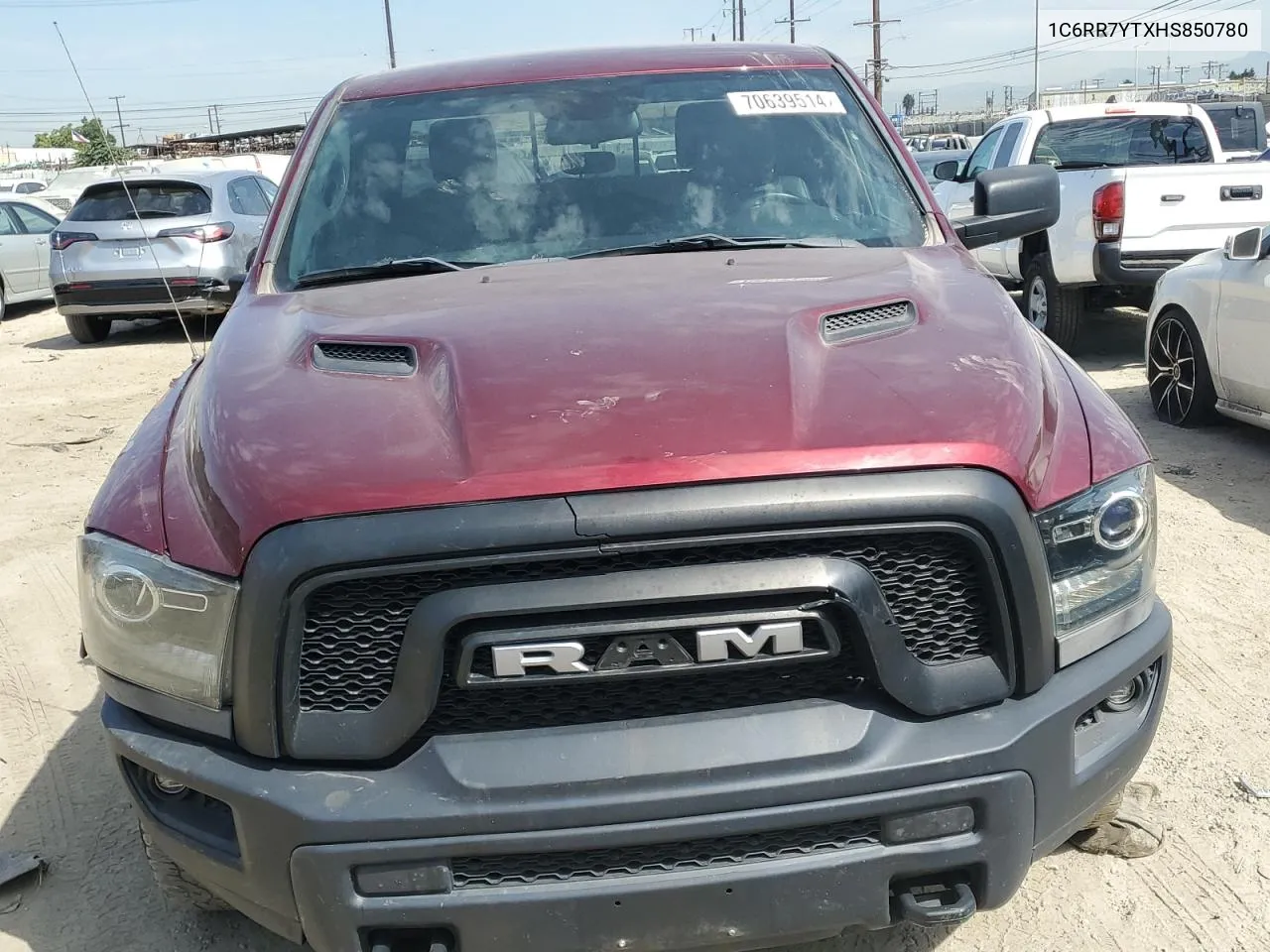 2017 Ram 1500 Rebel VIN: 1C6RR7YTXHS850780 Lot: 70639514