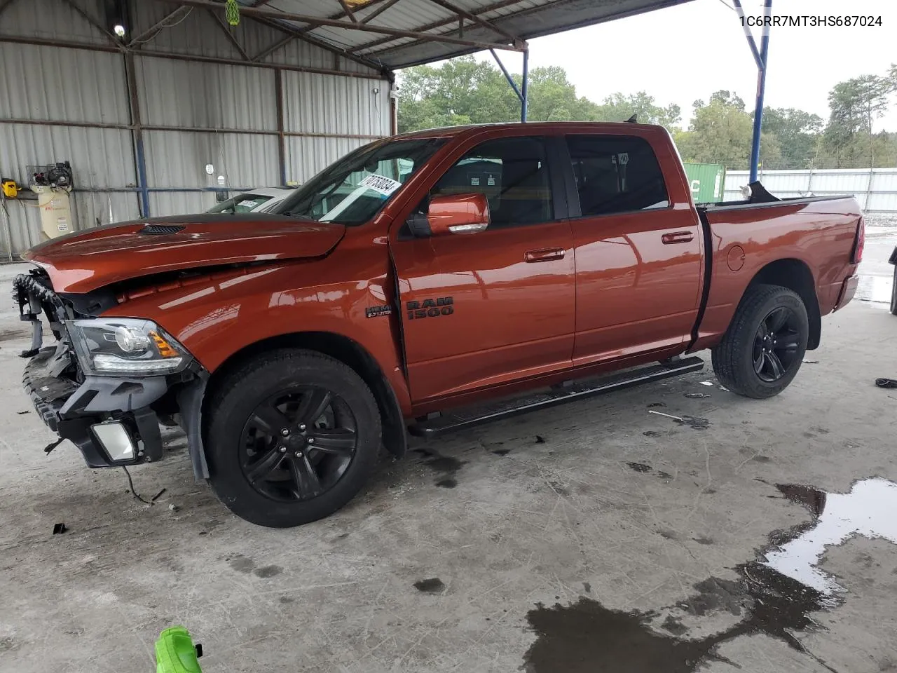 2017 Ram 1500 Sport VIN: 1C6RR7MT3HS687024 Lot: 70753034