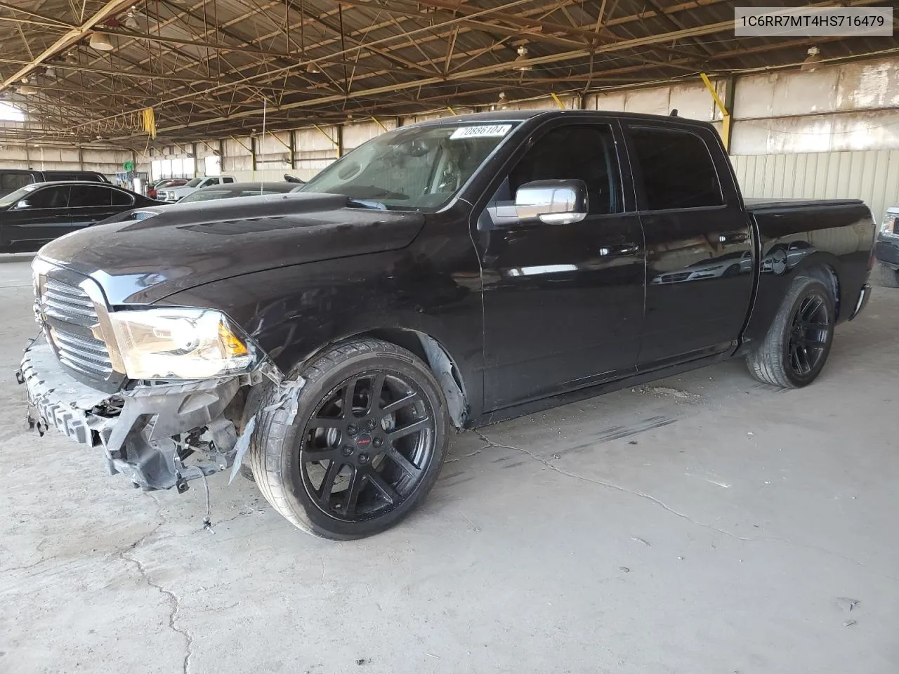 2017 Ram 1500 Sport VIN: 1C6RR7MT4HS716479 Lot: 70886104