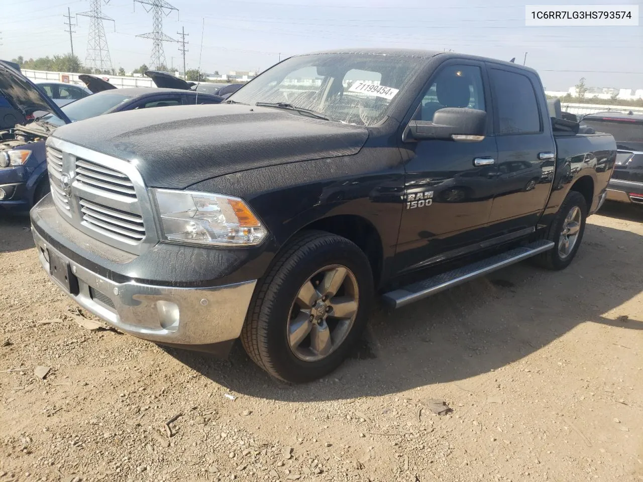 2017 Ram 1500 Slt VIN: 1C6RR7LG3HS793574 Lot: 71199454