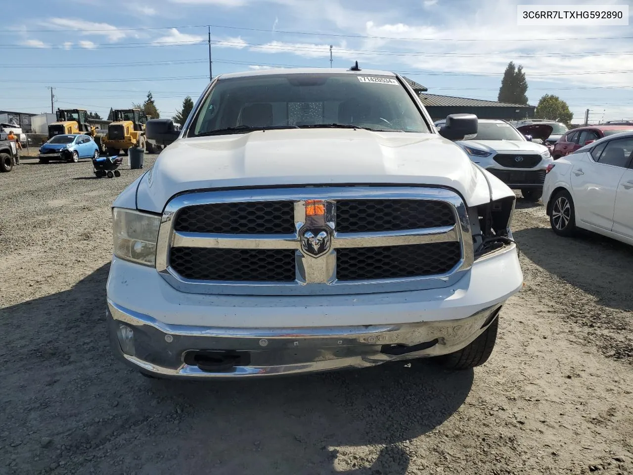 2017 Ram 1500 Slt VIN: 3C6RR7LTXHG592890 Lot: 71420534