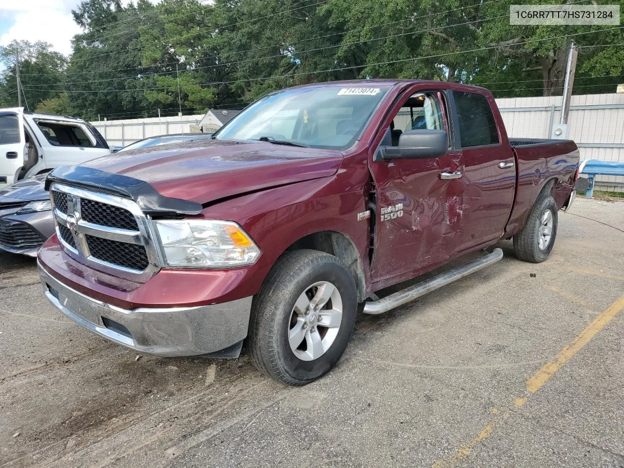 2017 Ram 1500 Slt VIN: 1C6RR7TT7HS731284 Lot: 71473074