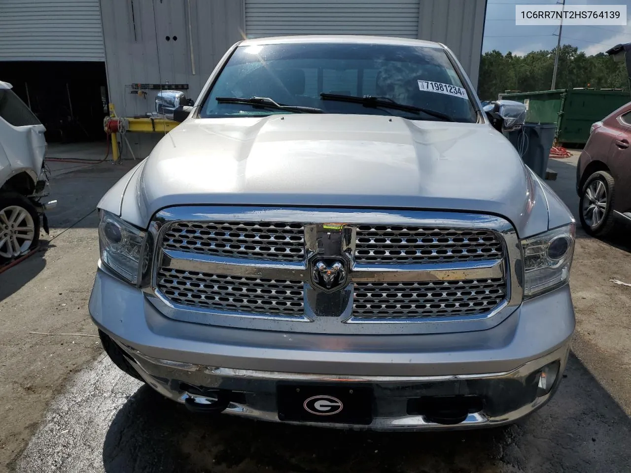 2017 Ram 1500 Laramie VIN: 1C6RR7NT2HS764139 Lot: 71981234