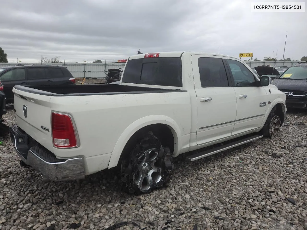 2017 Ram 1500 Laramie VIN: 1C6RR7NT5HS854501 Lot: 72120184