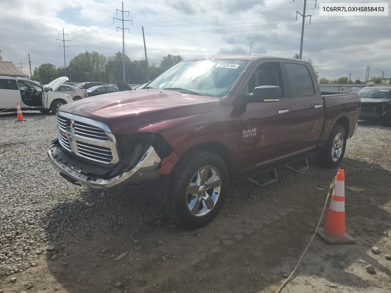 2017 Ram 1500 Slt VIN: 1C6RR7LGXHS858453 Lot: 72125744