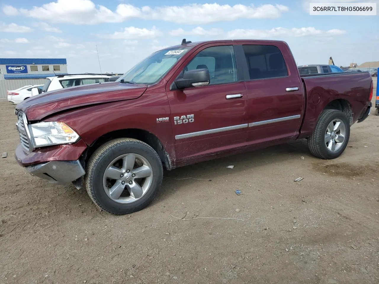 2017 Ram 1500 Slt VIN: 3C6RR7LT8HG506699 Lot: 72126494