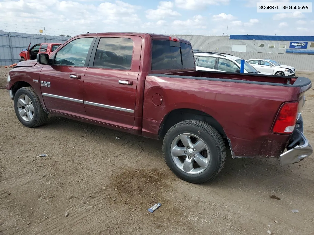 2017 Ram 1500 Slt VIN: 3C6RR7LT8HG506699 Lot: 72126494