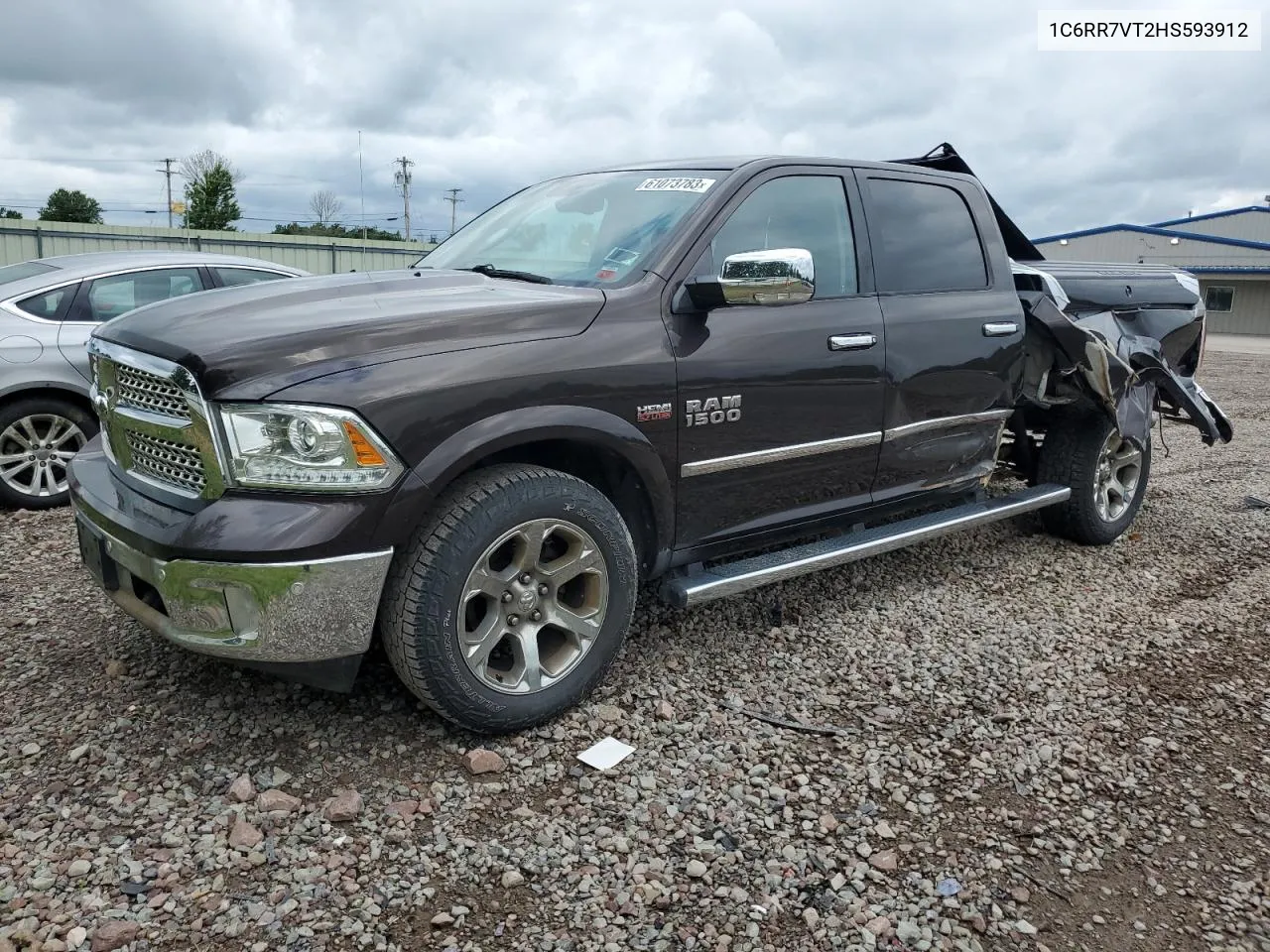 2017 Ram 1500 Laramie VIN: 1C6RR7VT2HS593912 Lot: 72138784