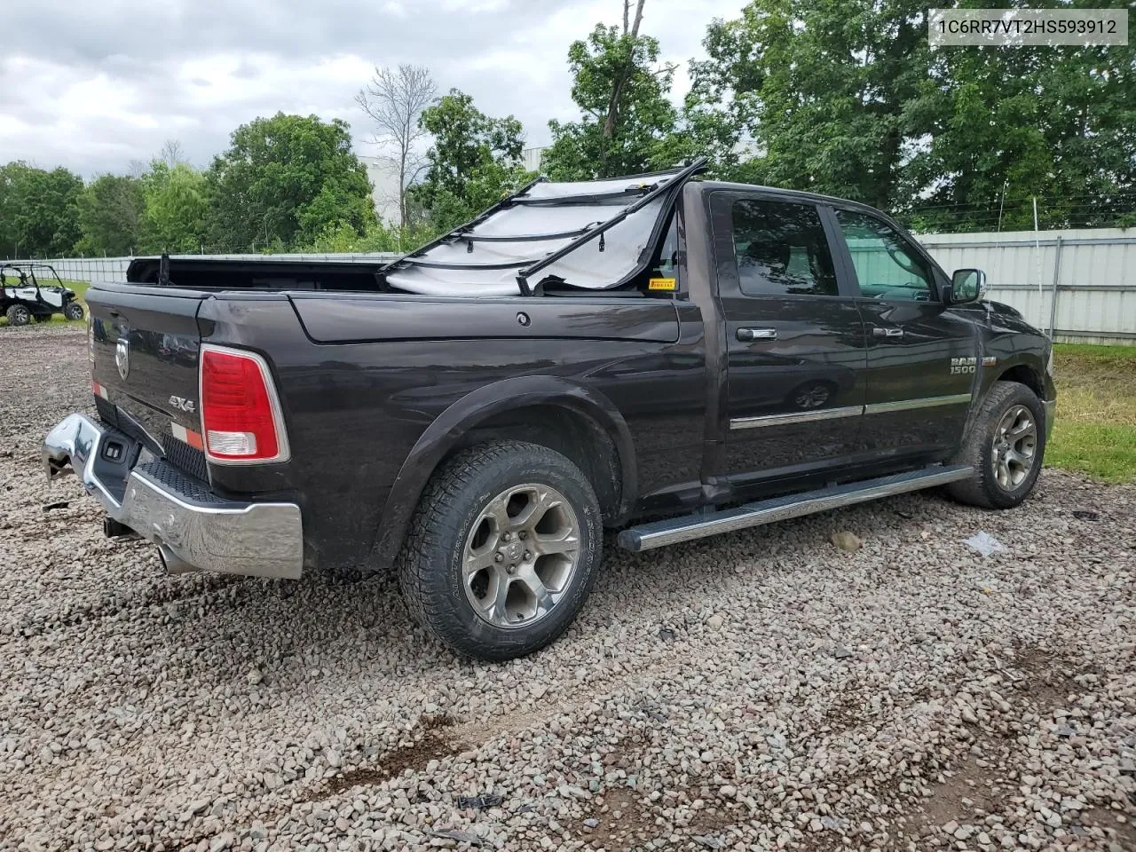 2017 Ram 1500 Laramie VIN: 1C6RR7VT2HS593912 Lot: 72138784