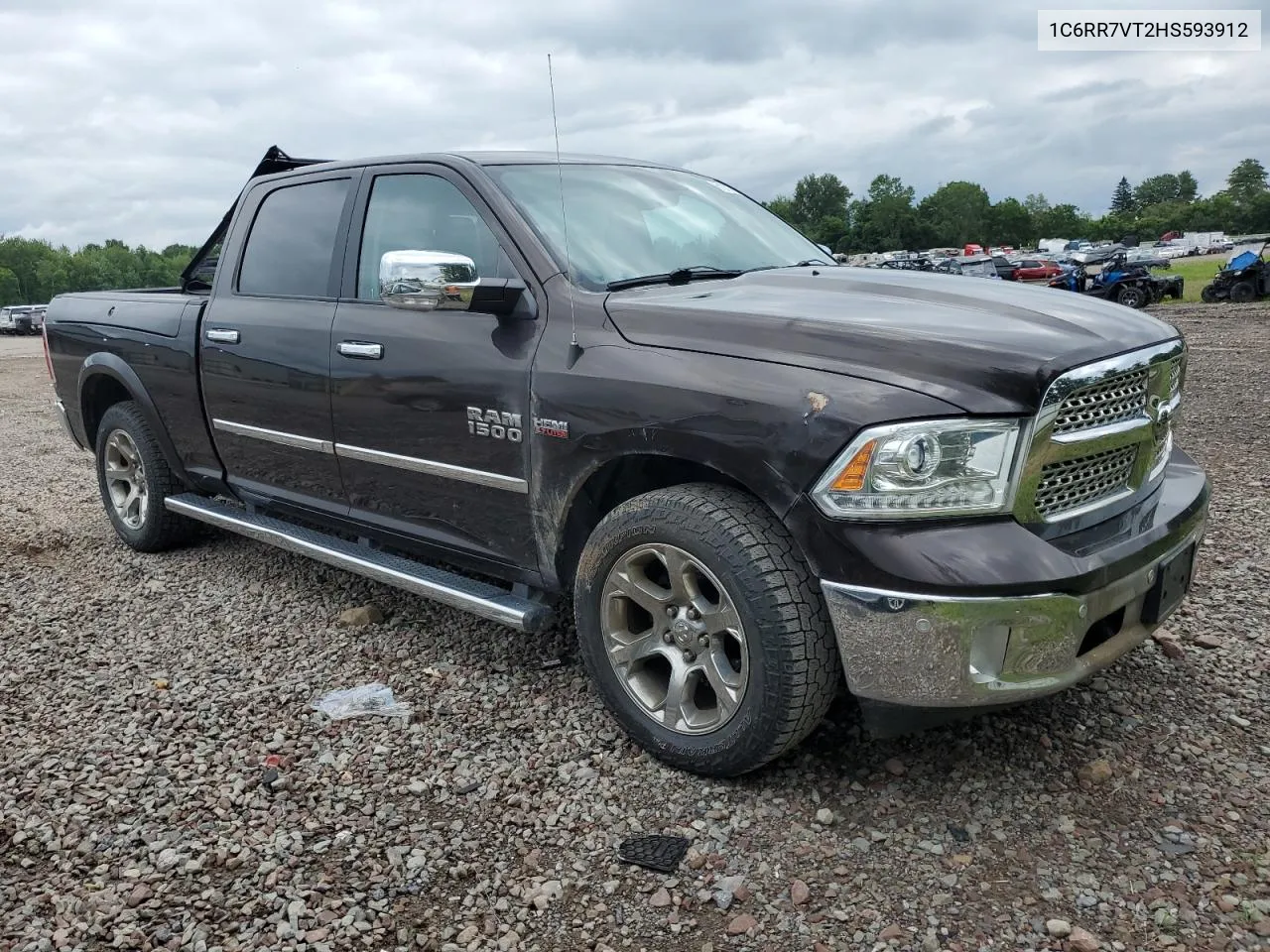 2017 Ram 1500 Laramie VIN: 1C6RR7VT2HS593912 Lot: 72138784