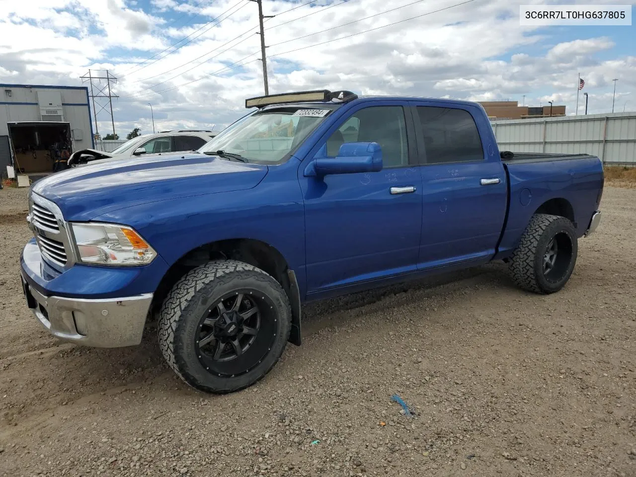 2017 Ram 1500 Slt VIN: 3C6RR7LT0HG637805 Lot: 72332494