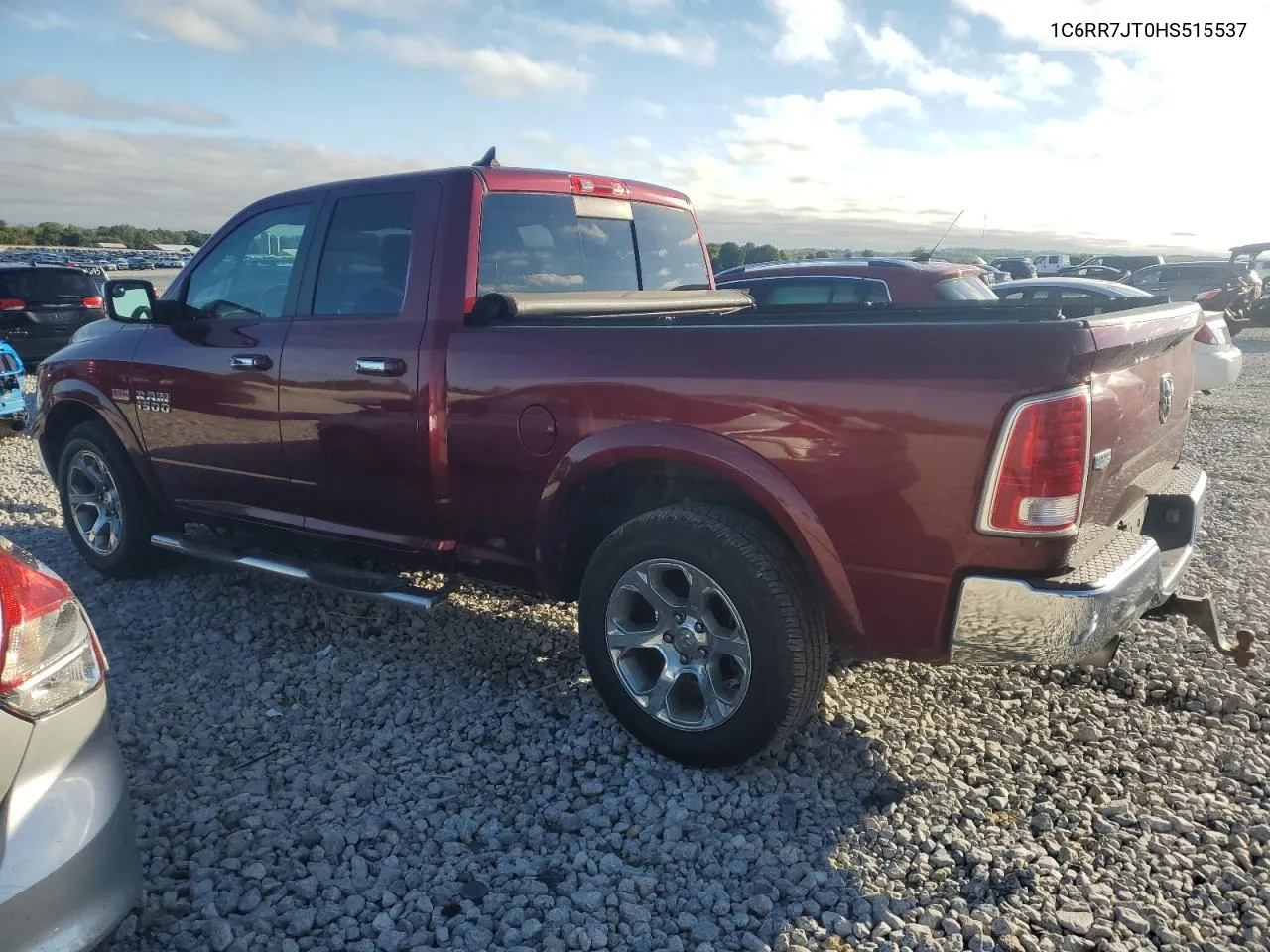 2017 Ram 1500 Laramie VIN: 1C6RR7JT0HS515537 Lot: 72431444