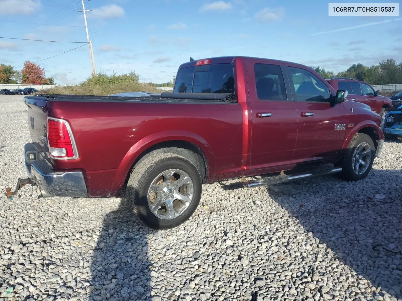 2017 Ram 1500 Laramie VIN: 1C6RR7JT0HS515537 Lot: 72431444