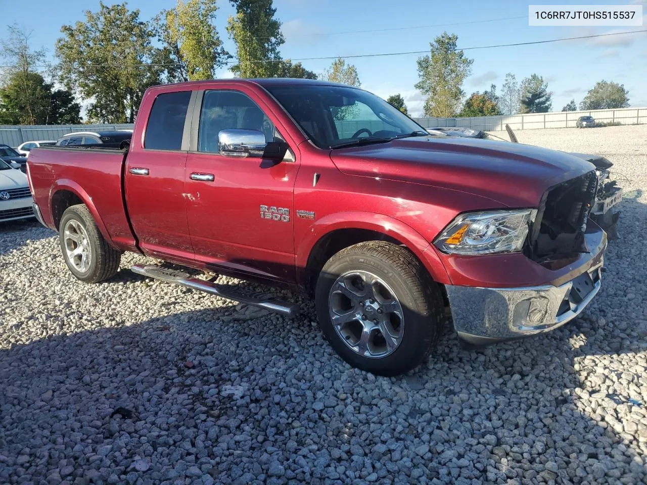 2017 Ram 1500 Laramie VIN: 1C6RR7JT0HS515537 Lot: 72431444