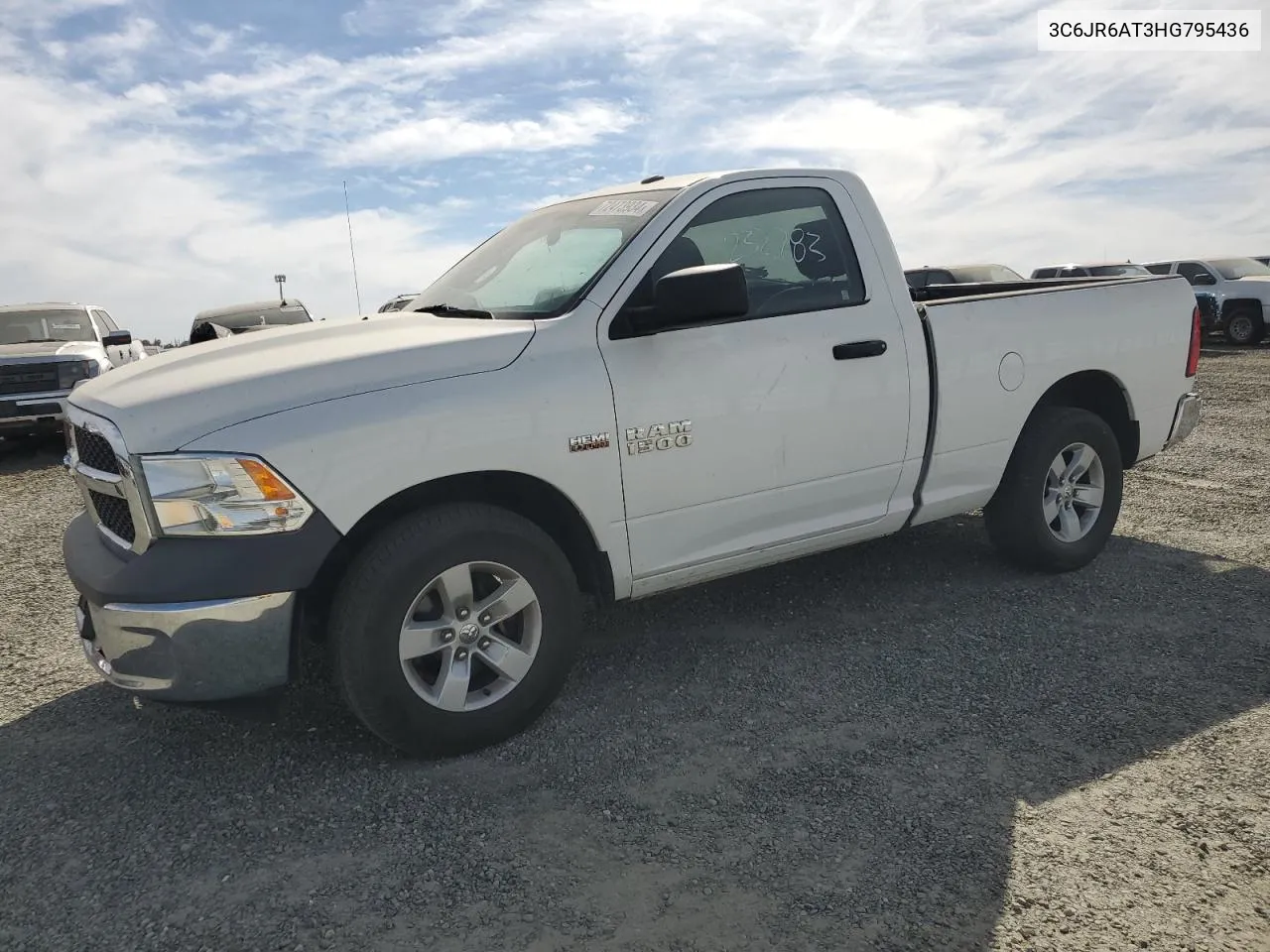 2017 Ram 1500 St VIN: 3C6JR6AT3HG795436 Lot: 72473934