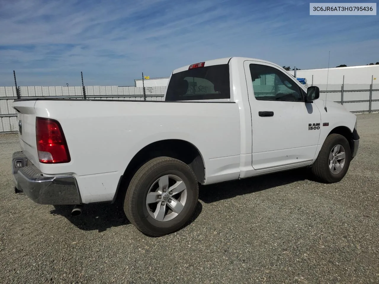 2017 Ram 1500 St VIN: 3C6JR6AT3HG795436 Lot: 72473934