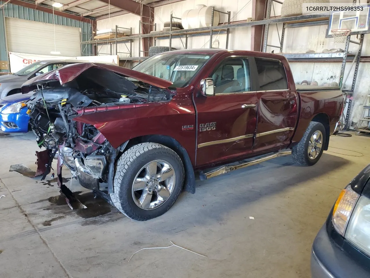 2017 Ram 1500 Slt VIN: 1C6RR7LT2HS598353 Lot: 72519634