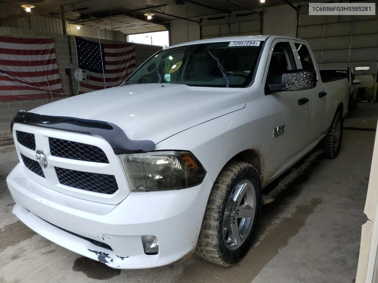 2017 Ram 1500 St VIN: 1C6RR6FG3HS585281 Lot: 72957254