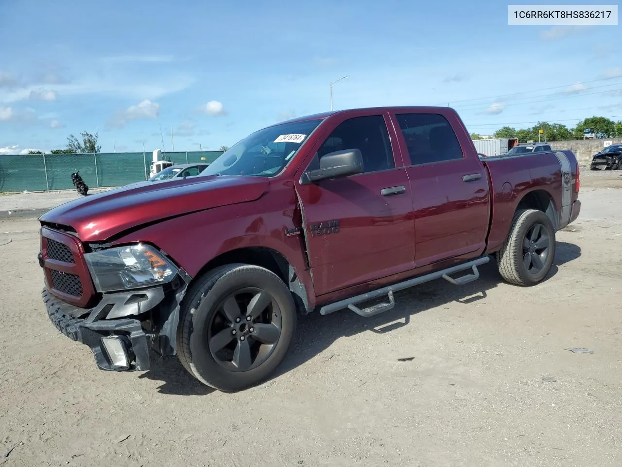 2017 Ram 1500 St VIN: 1C6RR6KT8HS836217 Lot: 73416764