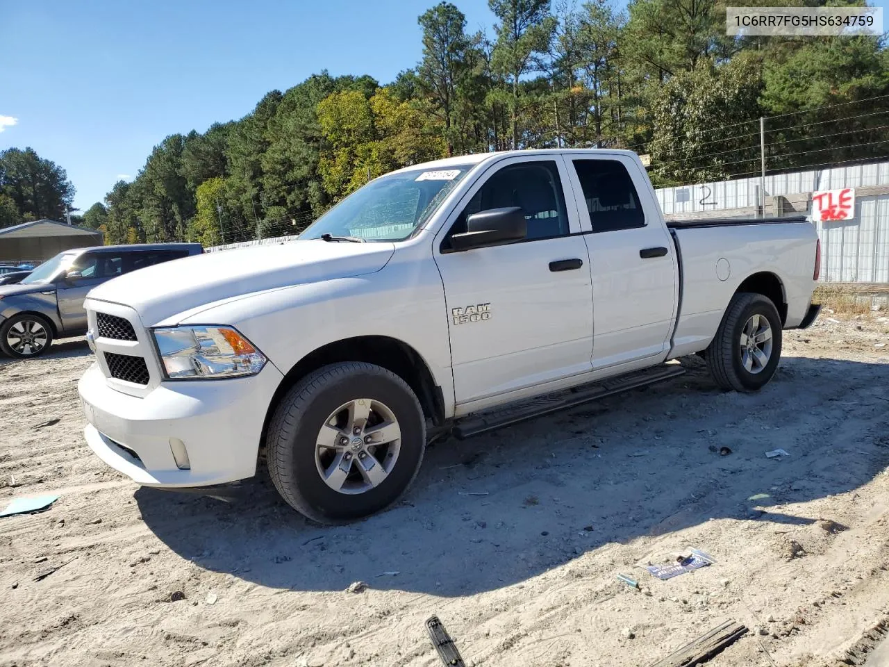 2017 Ram 1500 St VIN: 1C6RR7FG5HS634759 Lot: 73741154