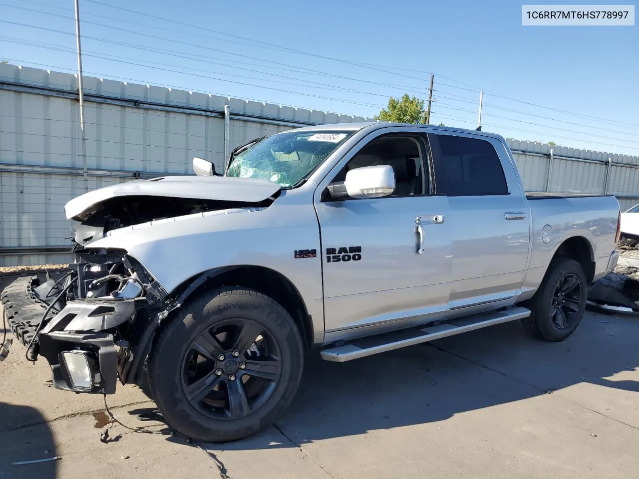 2017 Ram 1500 Sport VIN: 1C6RR7MT6HS778997 Lot: 74090664