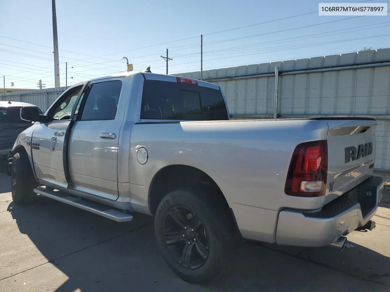 2017 Ram 1500 Sport VIN: 1C6RR7MT6HS778997 Lot: 74090664