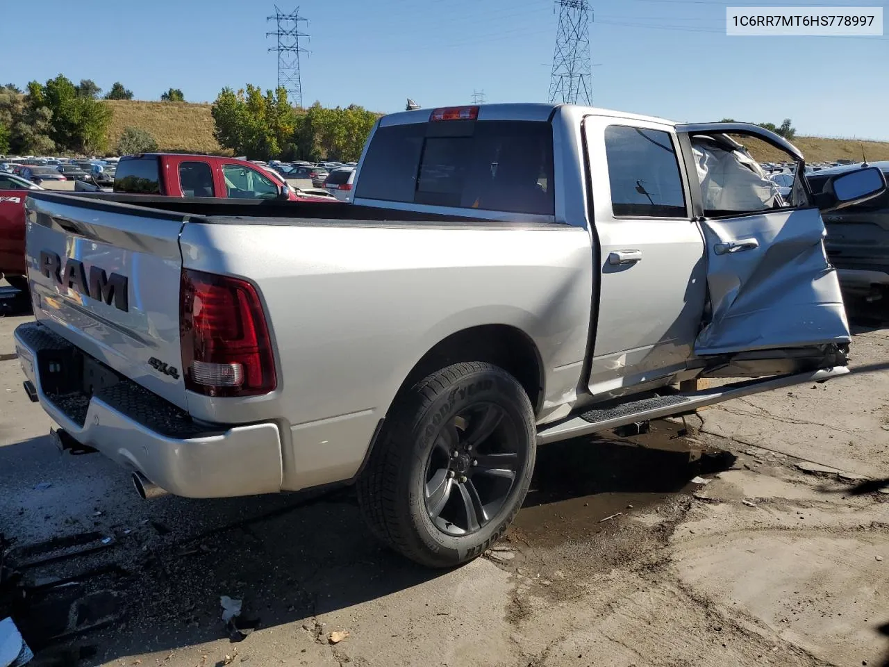 2017 Ram 1500 Sport VIN: 1C6RR7MT6HS778997 Lot: 74090664