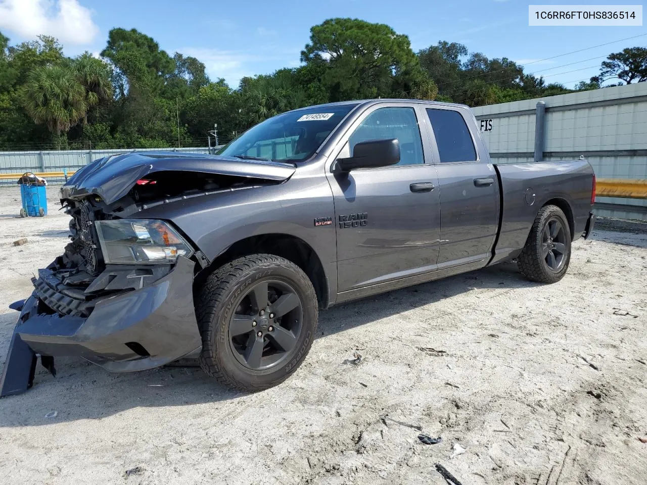 2017 Ram 1500 St VIN: 1C6RR6FT0HS836514 Lot: 74149554