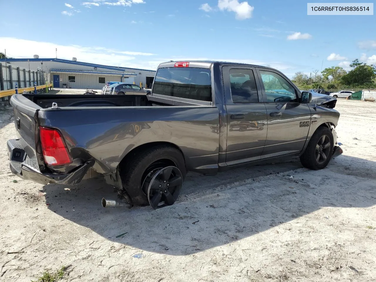 2017 Ram 1500 St VIN: 1C6RR6FT0HS836514 Lot: 74149554