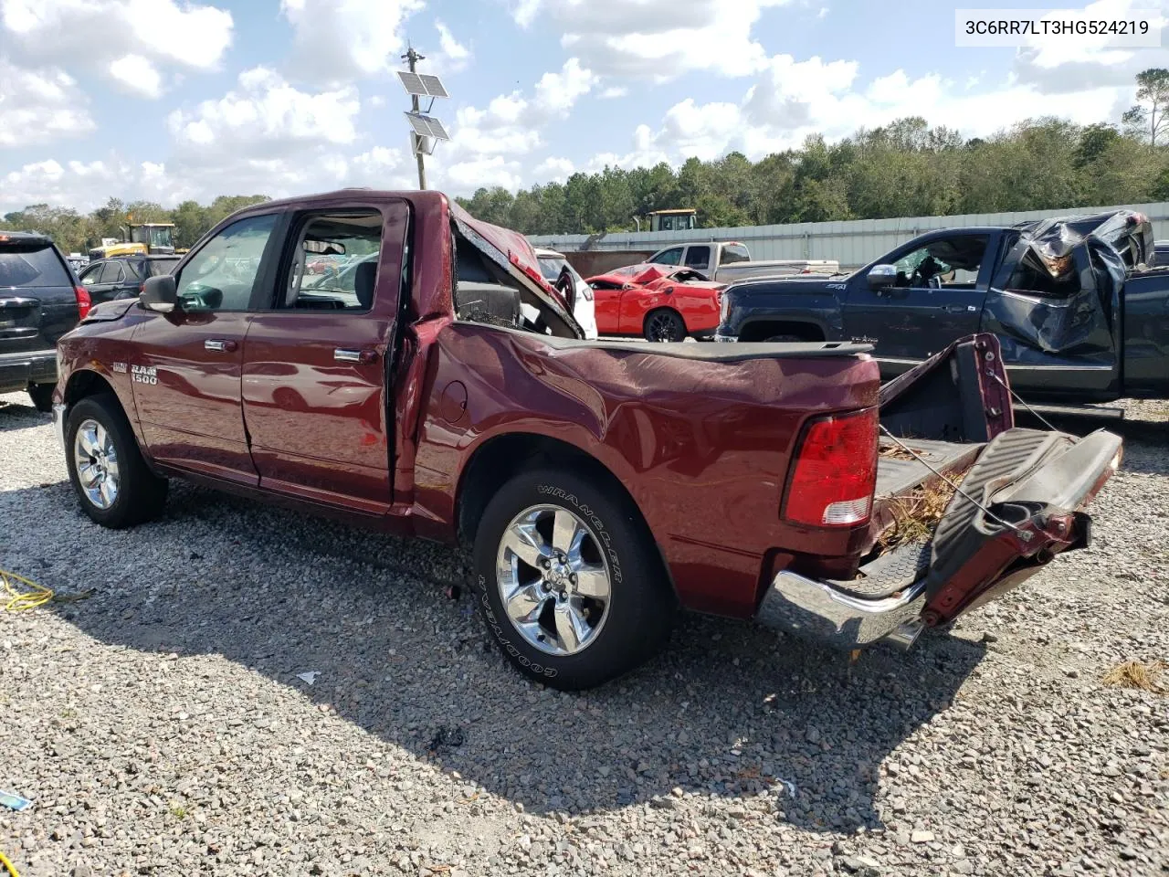 2017 Ram 1500 Slt VIN: 3C6RR7LT3HG524219 Lot: 74672264