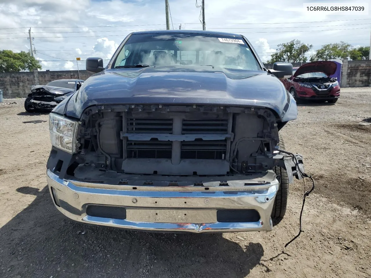 2017 Ram 1500 Slt VIN: 1C6RR6LG8HS847039 Lot: 74672904