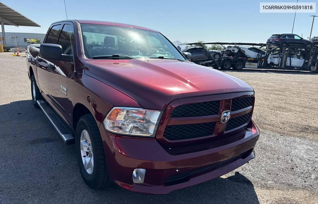 2017 Ram 1500 St VIN: 1C6RR6KG9HS591818 Lot: 74814724